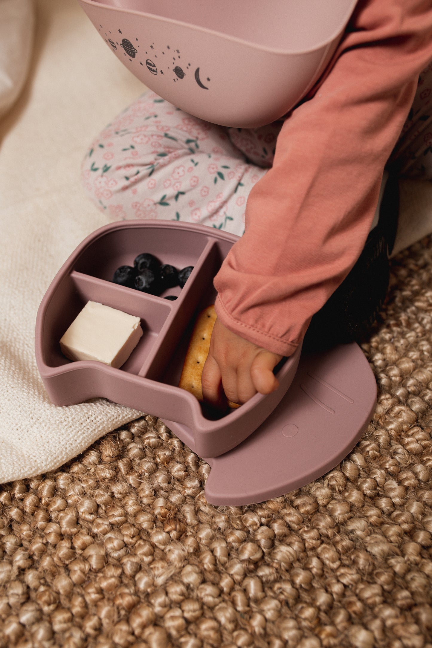 Pippa the Cat Lunchbox Dusty Pink