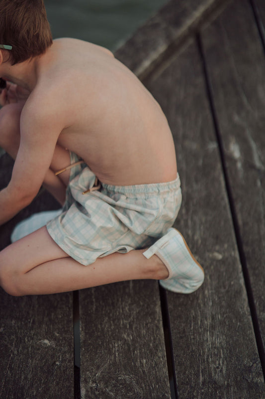 Fern Plaid Swim Shorts