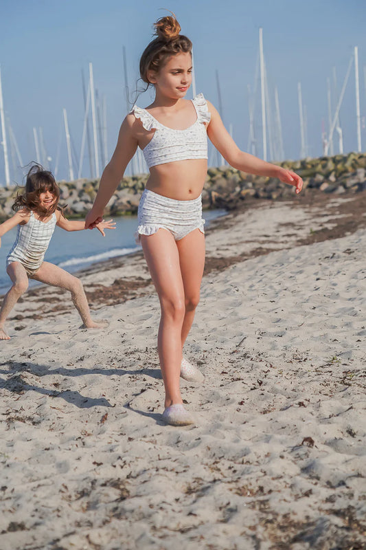 Scandi Floral ruffle 2 piece bikini