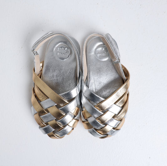 Silver & Gold mule