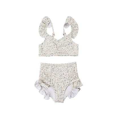 Scandi Floral ruffle 2 piece bikini