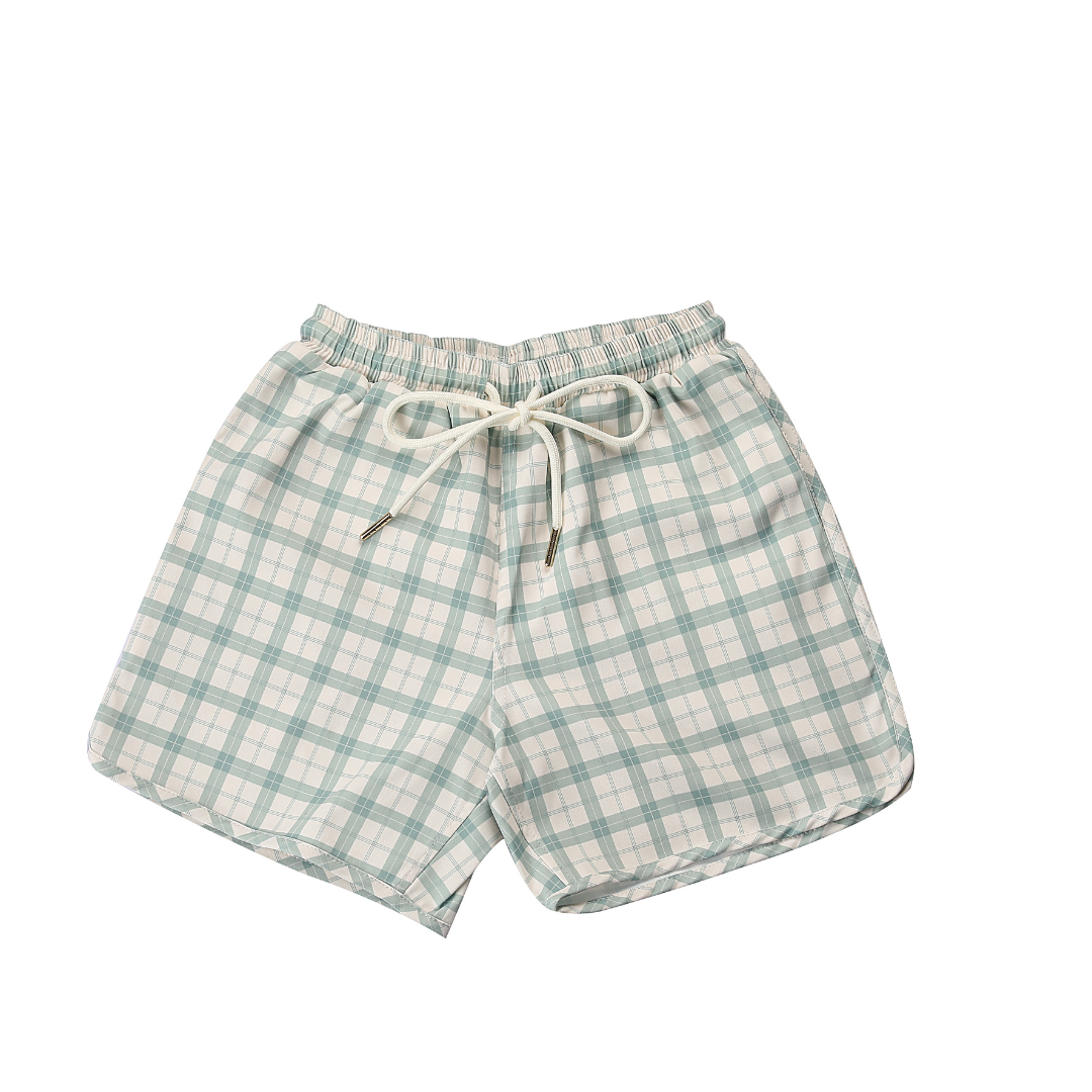 Fern Plaid Swim Shorts