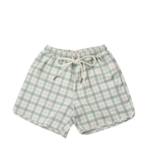 Fern Plaid Swim Shorts