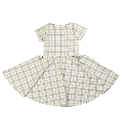 Fern Plaid Twirl Dress
