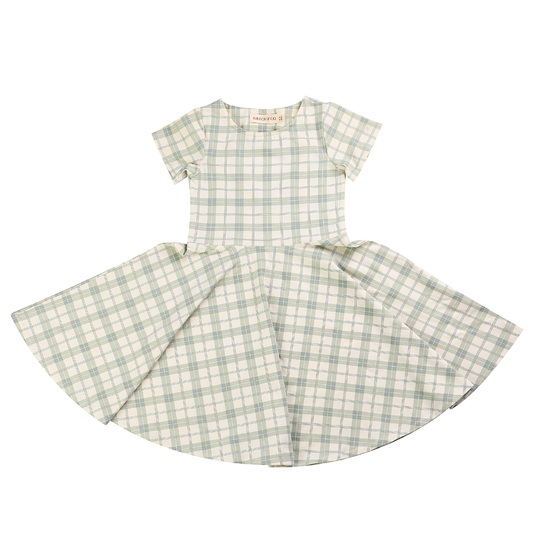 Fern Plaid Twirl Dress