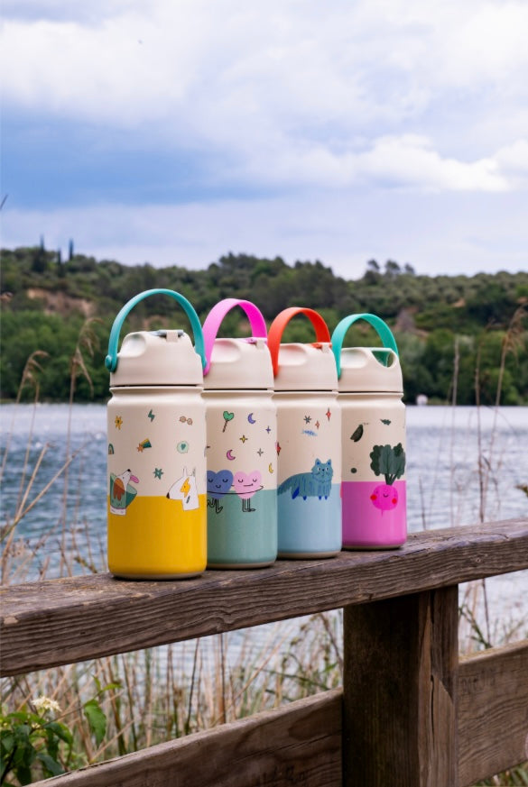 Stainless Steel Bottle DANCING HEARTS