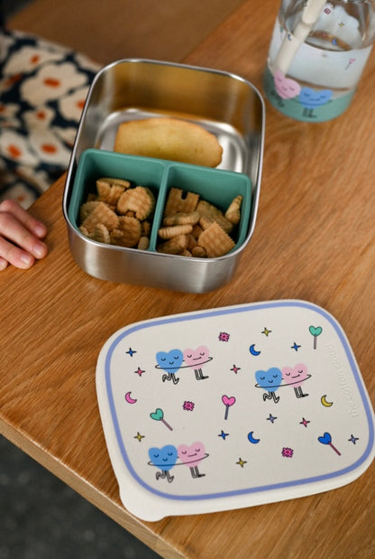 Stainless steel lunchbox DANCING HEARTS