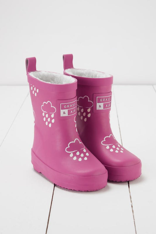 Orchid Pink Color Changing Rainboots
