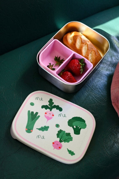 Stainless steel lunchbox VEGGIE PALS