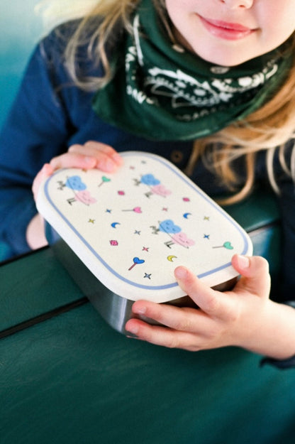 Stainless steel lunchbox DANCING HEARTS