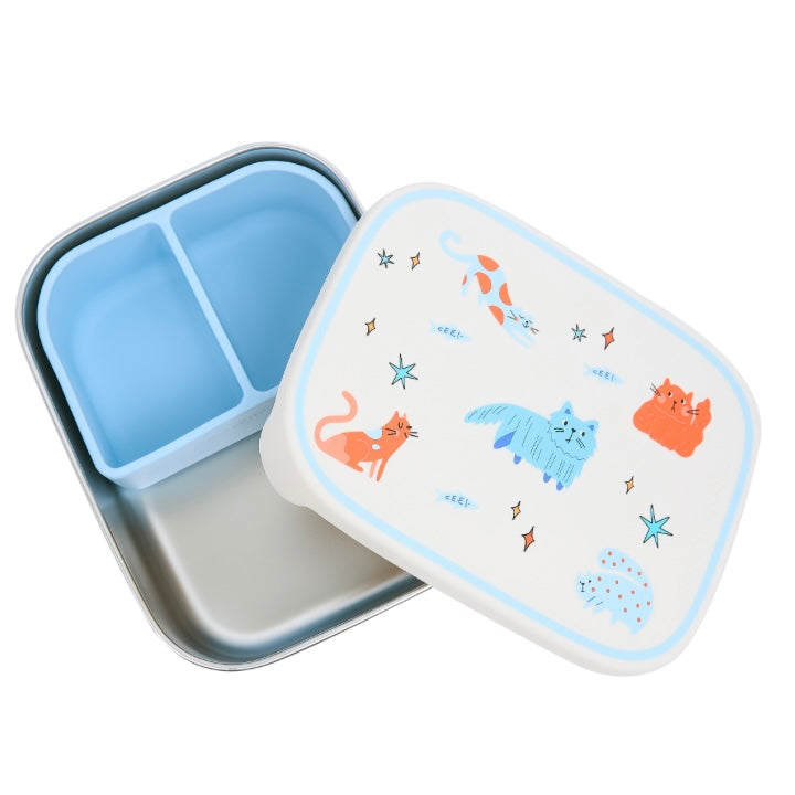 Stainless steel lunchbox MEOWTIFUL CATS