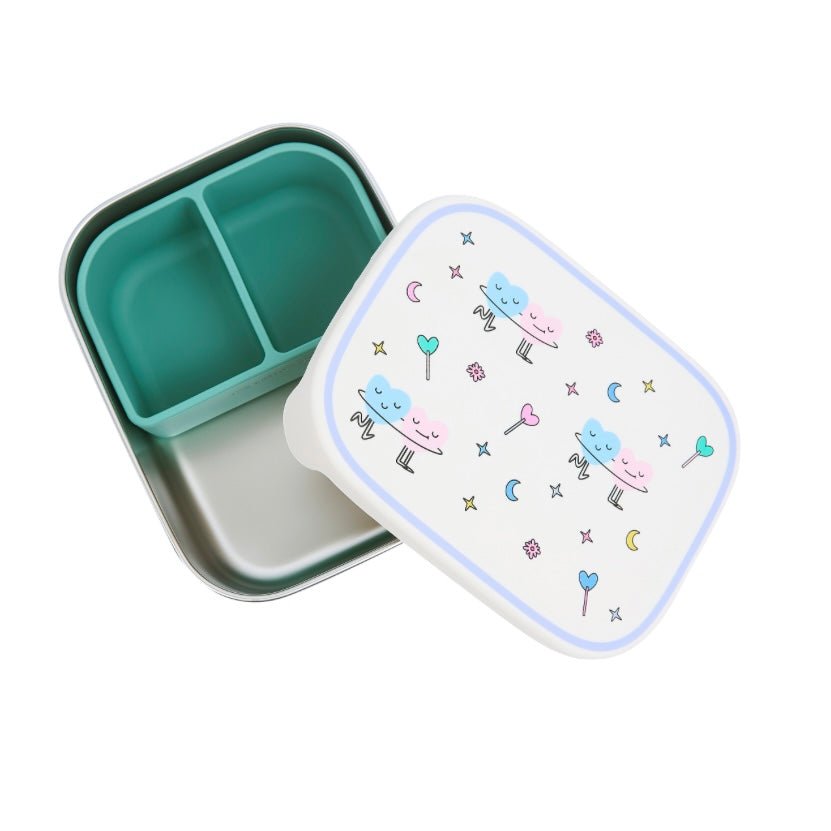Stainless steel lunchbox DANCING HEARTS