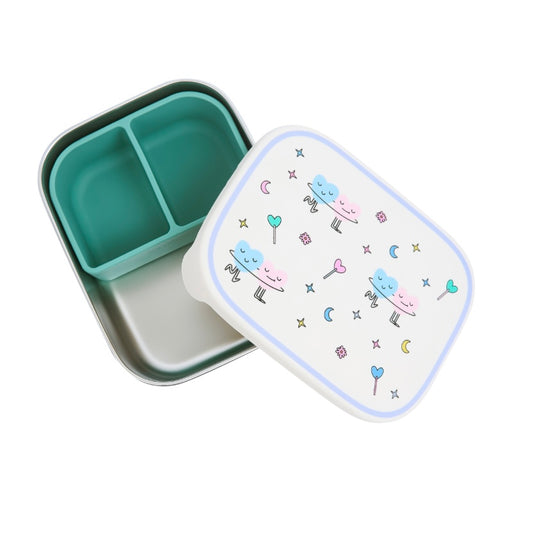 Stainless steel lunchbox DANCING HEARTS