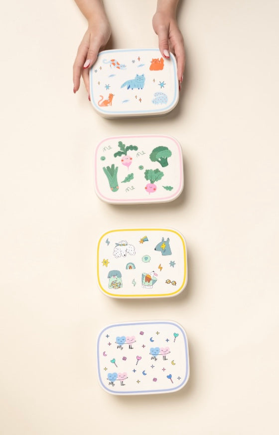 Stainless steel lunchbox VEGGIE PALS