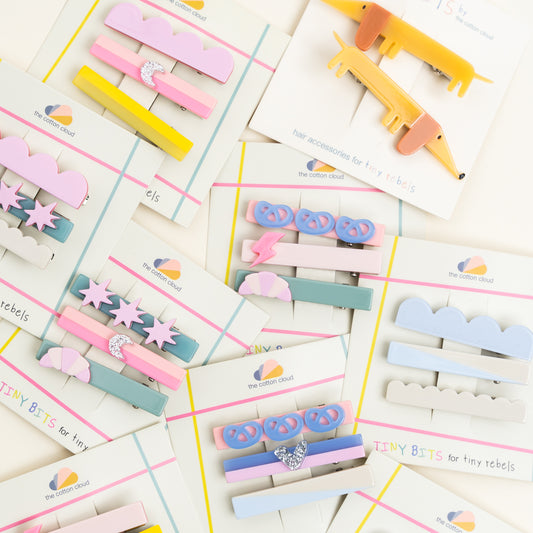 Hair Pins 3-Set Waves Lemon