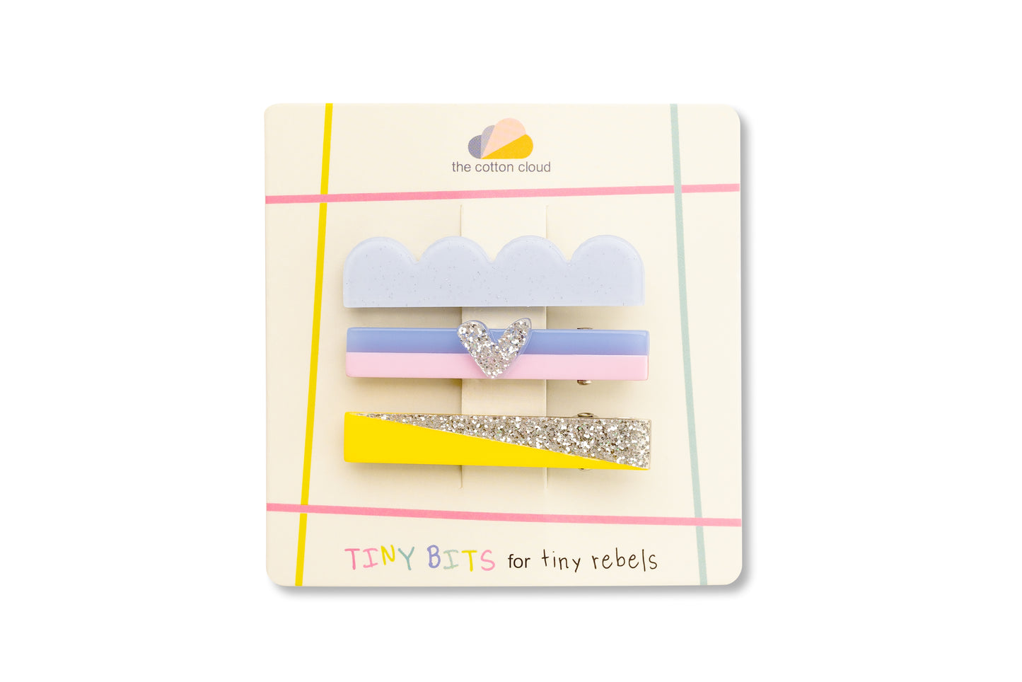 Hair Pins 3-Set Glitter