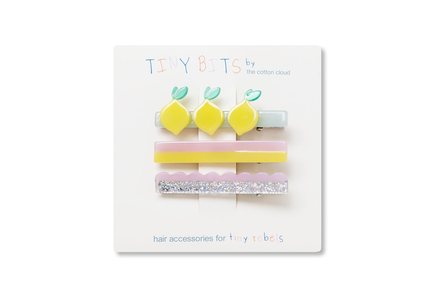 Hair Pins 3-Set Waves Lemon