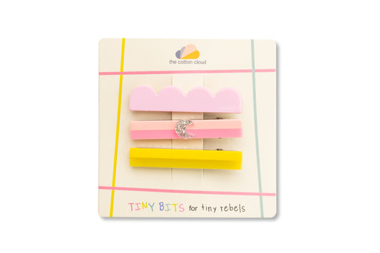 Hair Pins 3-Set Moon