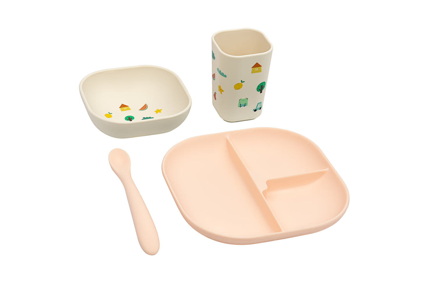 Tiny Bits Tableware Set Tangerine