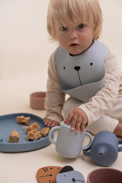 Pippa the Cat Dish Smokey Blue