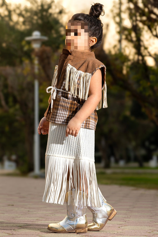 Checks & fringe girls set (#338)