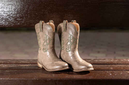 Taupe cowboy boot