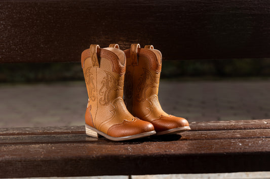 Tan cowboy boot