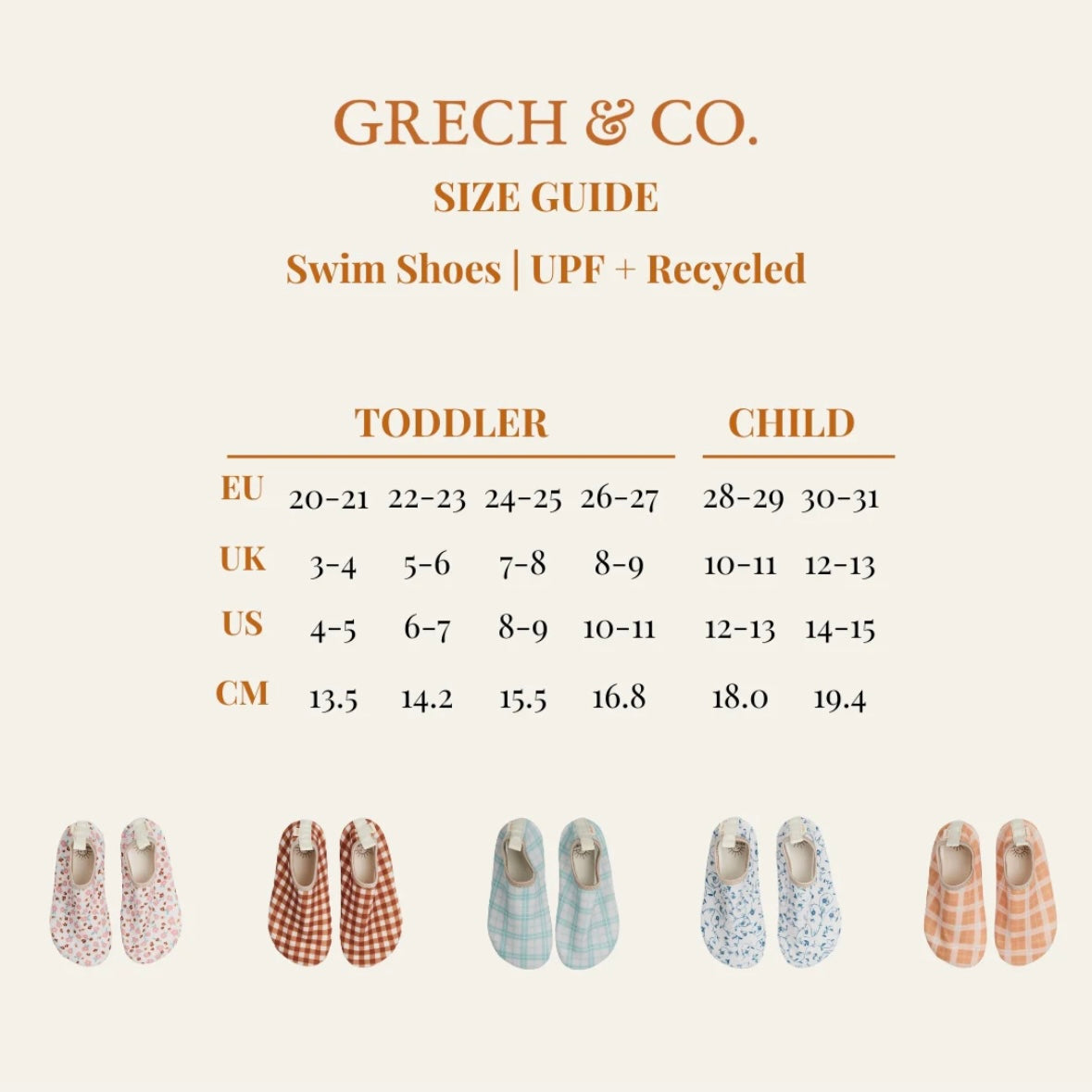 Scandi Floral swim shoes