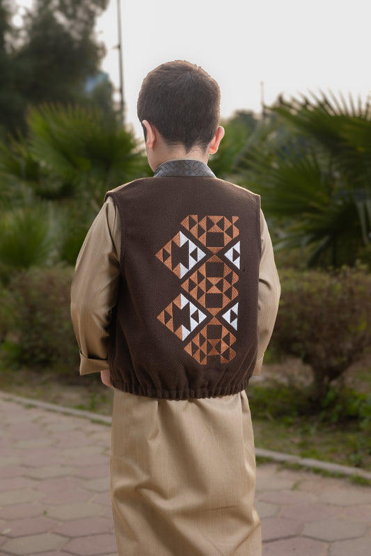 Sadu embroidered boys vest (#347)