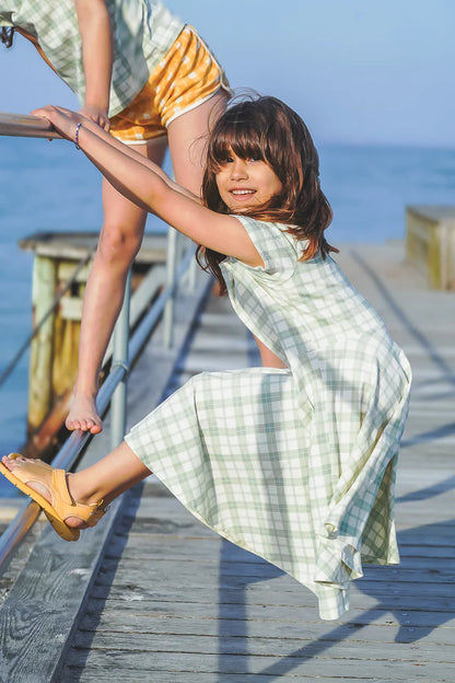 Fern Plaid Twirl Dress