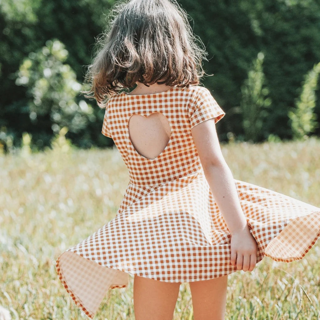 Gingham Twirl Dress