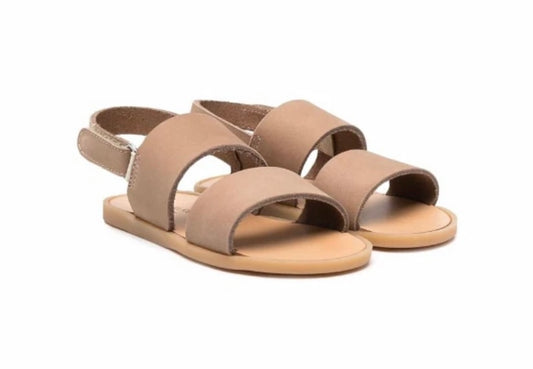 Double Strap Sandals Beige