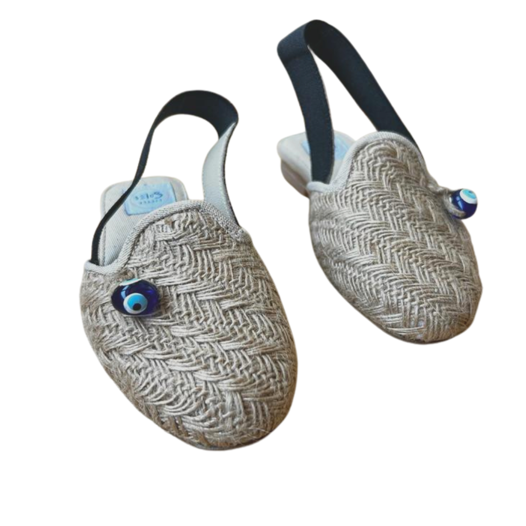 Eye Woven Mules