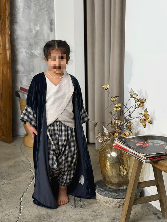 Plaid set (BLUE)(#345)