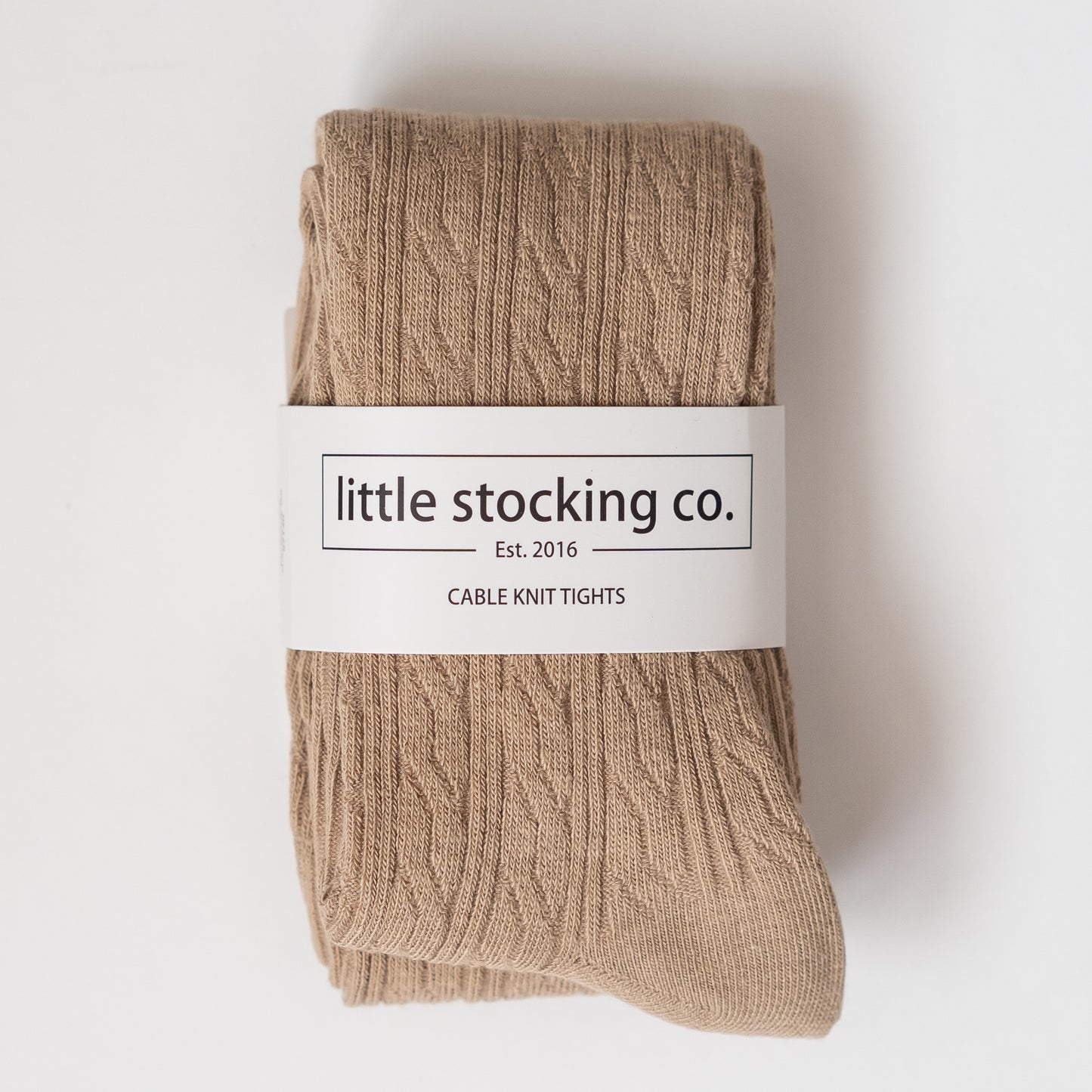 Oat Cable Knit Tights